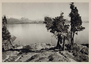 1931 Lago Nahuel Huapi Lake Patagonia Argentina Print - ORIGINAL SA1