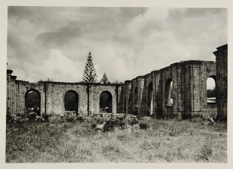 1931 Ruins Convent Cartago Costa Rica Architecture - ORIGINAL PHOTOGRAVURE SA2