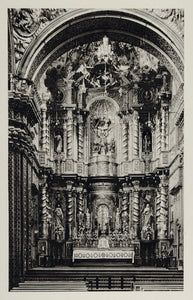 1931 Altar Jesuit Church Compania Jesu Quito Ecuador - ORIGINAL PHOTOGRAVURE SA2
