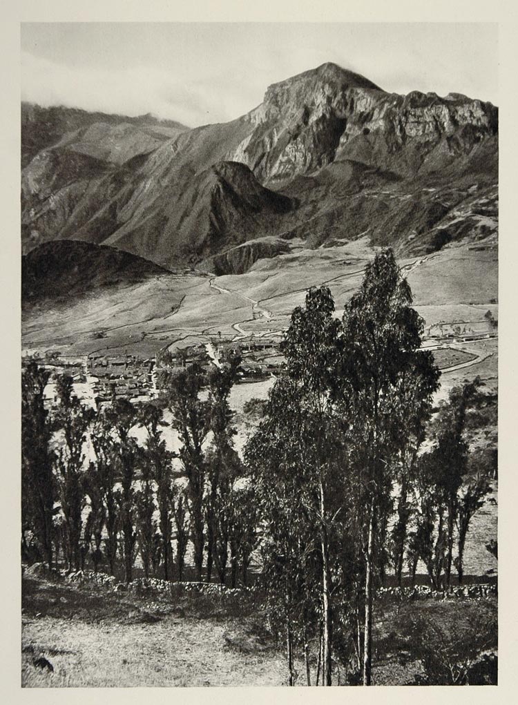 1931 Rio Santa River Peru Andes Mountain Landscape NICE - ORIGINAL SA2