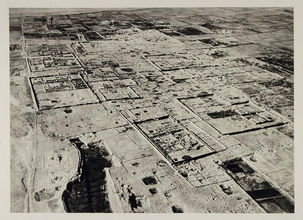 1931 Ruins Chan Chan Peru Chimu Peruvian Archaeology - ORIGINAL PHOTOGRAVURE SA2