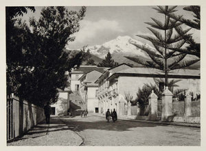 1931 Street Sorata Bolivia Mt. Illampu Andes Mountains - ORIGINAL SA2