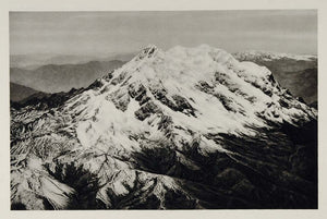 1931 Photogravure Illimani Mountain Peak Bolivian Andes Bolivia South SA2 - Period Paper
