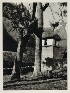 1931 Rural Church Ikiko Bolivia Bolivian Photogravure - ORIGINAL SA2
