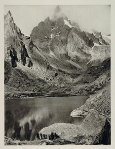 1931 Cerro Yunque Laguna Blanca Bolivia Photogravure - ORIGINAL PHOTOGRAVURE SA2
