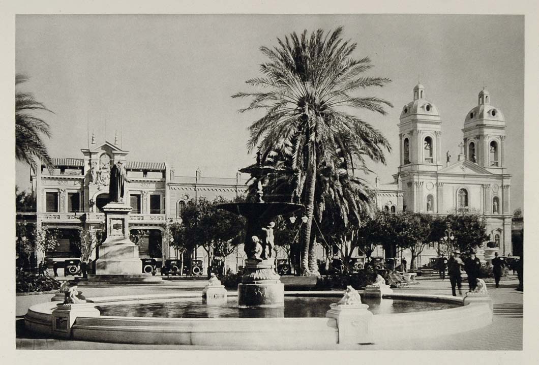 1931 Plaza 25 de Mayo San Juan Argentina Photogravure - ORIGINAL SA2