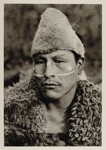 1931 Selk' nam Onas Young Man Tierra del Fuego Portrait - ORIGINAL SA2 - Period Paper
