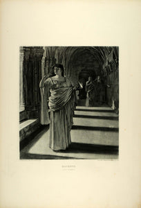 1887 Photogravure Lady MacBeth Shakespeare Sleepwalking Scene Wilhelm SAS1