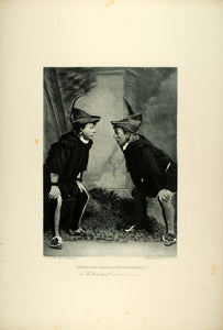 1887 Photogravure Stuart Robson William H. Crane Twin Dromios Comedy of SAS1
