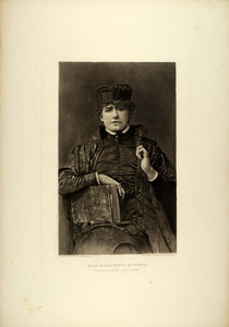 1887 Photogravure Ellen Terry Actress Portia Merchant of Venice Shakespeare SAS1