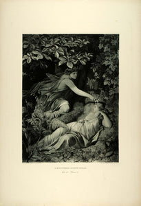 1887 Photogravure Midsummer Night's Dream Fairy Titania Shakespeare Play SAS1