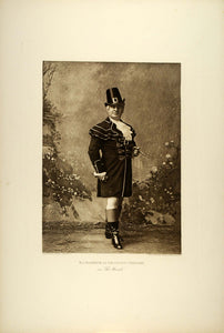 1887 Photogravure William J Florence Actor Rivals Richard Brinsley Sheridan SAS1
