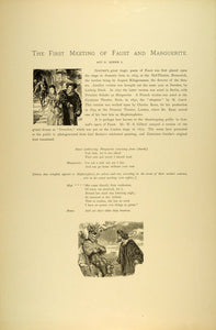 1887 Photogravure Faust Marguerite Goethe Stage Play Theatre Scene Carl SAS1