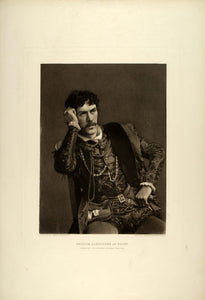 1887 Photogravure George Alexander Stage Actor Portrait Faust Goethe SAS1