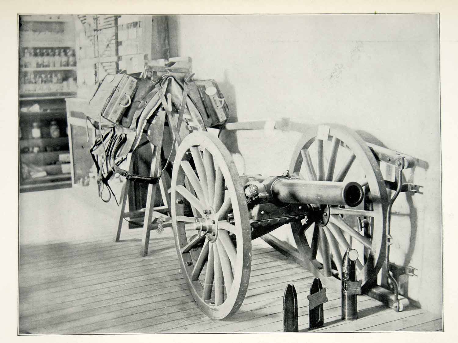 1898 Print Spanish American War Cuban Insurgent Gun Artillery Pinar del Rio SAW1