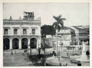 1898 Print Central Park Havana Palace Architecture Spanish General Image SAW1