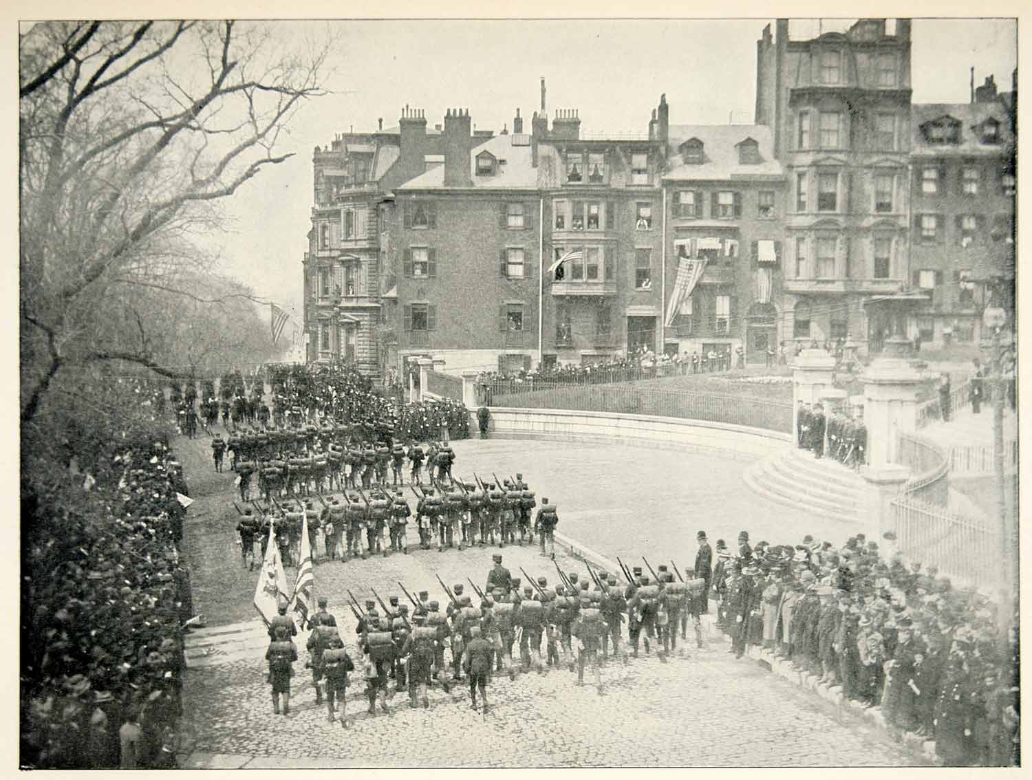 1898 Print Sixth Massachusetts Regiment Spanish American War Military Image SAW1