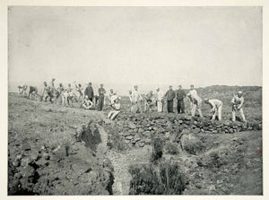 1898 Print Spanish American War Troops Road Building Canary Islands Image SAW1