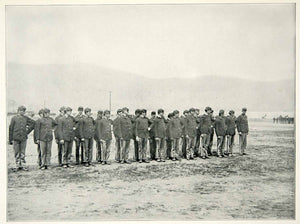 1898 Print Spanish American War Military Drills United States Army Historic SAW1