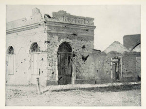 1898 Print Spanish American War Santiago Bombardment Damage Building Image SAW1
