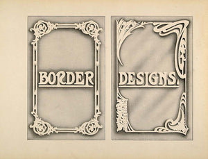 1910 Print Original Graphic Design Font Templates Art Nouveau Typeface SB1