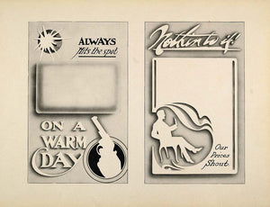 1910 Print Graphic Design Templates Advertising Gun - ORIGINAL SB1