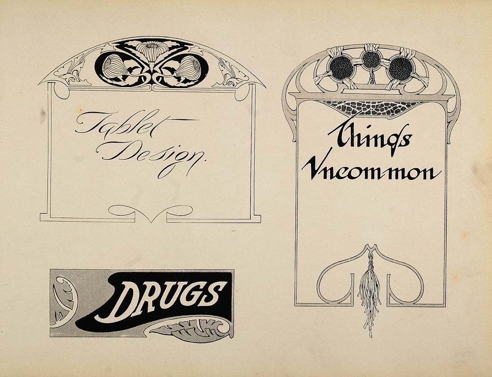 1910 Signs And Fonts