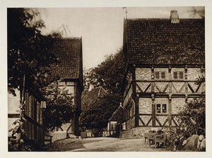1924 Borgmestergaard Mayor's Court Aarhus Denmark - ORIGINAL PHOTOGRAVURE SC1