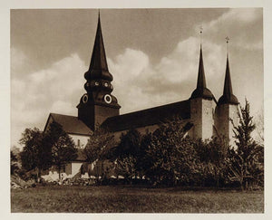 1924 Convent Monastery Church Varnhem Sweden Sverige - ORIGINAL PHOTOGRAVURE SC1