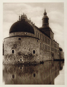 1924 Vadstena Castle Slott Schloss Moat Sweden Sverige - ORIGINAL SC1