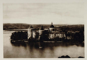 1924 Gripsholm Castle Slott Lake Malaren Sodermanland - ORIGINAL SC1