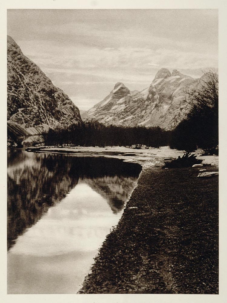 1924 Romsdal Mountains Kongen Dronningen Bispen Norway - ORIGINAL SC1