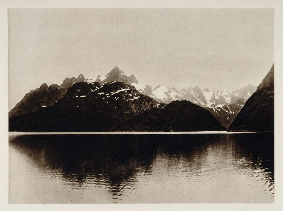 1924 Troltinderne Lofoten Mountains Archipelago Norway - ORIGINAL SC1