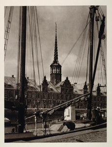 1930 Exchange Building Copenhagen Denmark Photogravure - ORIGINAL SC2