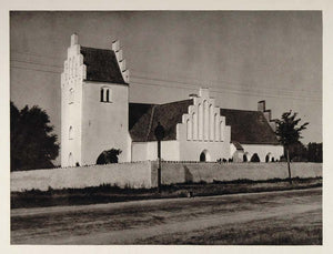 1930 Vemmeler Church Kirke Korsor Denmark Photogravure - ORIGINAL SC2