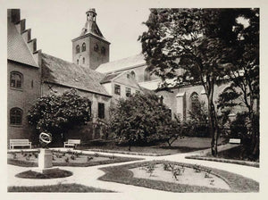 1930 St. Knuds Church Kirke Odense Funen Fyn Denmark - ORIGINAL PHOTOGRAVURE SC2