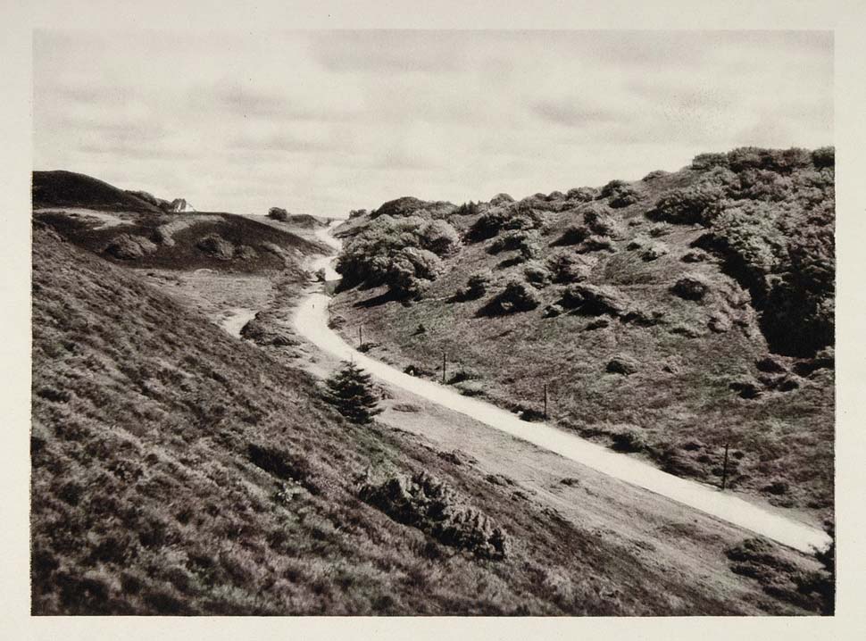 1930 Rebild Hills Bakker Park Jutland Danish Landscape - ORIGINAL SC2