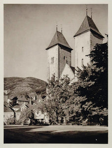 1930 St. Mary's Church Mariekirke Bergen Norway Norge - ORIGINAL SC2