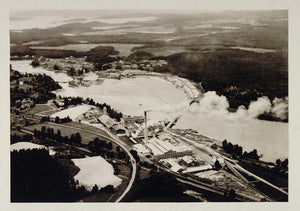 1930 Deje Sulphate Paper Works Factory Varmland Sweden - ORIGINAL SC2
