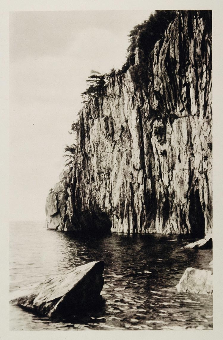 1930 Vatter Lake Vattern Omberg Ostergotland Sweden - ORIGINAL PHOTOGRAVURE SC2