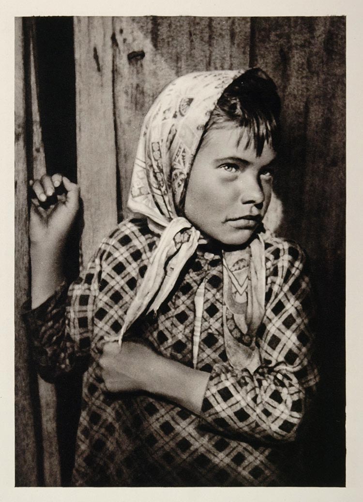 1930 Young Kolten Girl Moscowa Costume Pechenga Lapland - ORIGINAL SC2