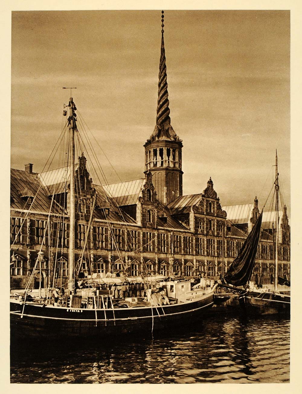 1932 Copenhagen City Borsen Stock Exchange Slotsholmen - ORIGINAL SC3