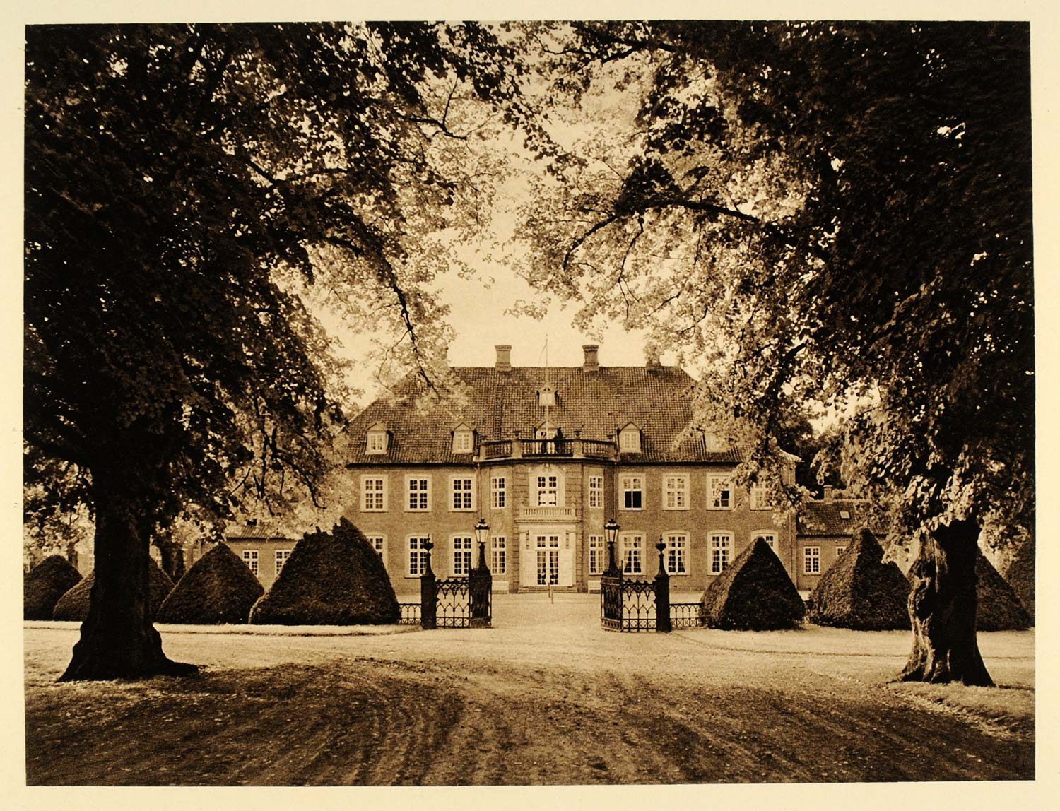 1932 Langescoe Castle Funen Denmark LangesÌü Farmhouse - ORIGINAL SC3