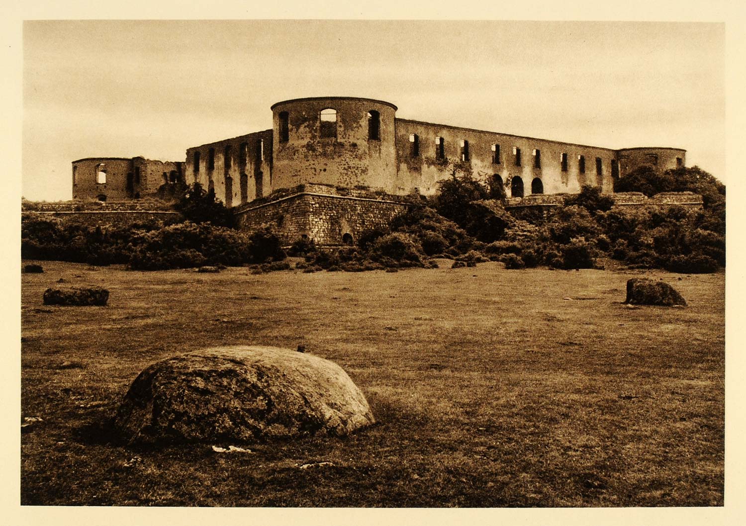 1932 Oland Borgholm Castle Ruin Borgholms Slottsruin - ORIGINAL PHOTOGRAVURE SC3