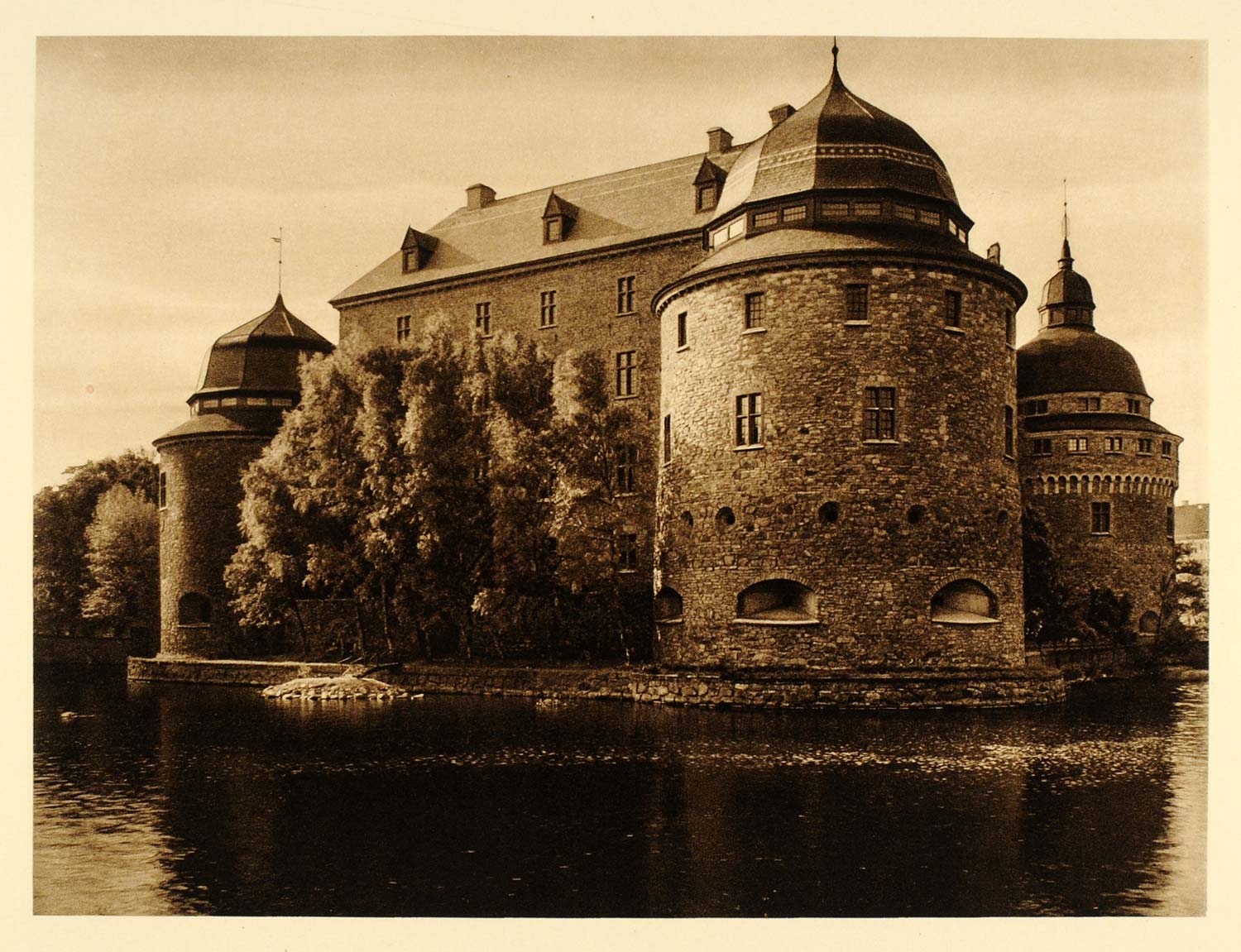 1932 Orebro Castle Medieval Fortress Narke Sweden Vasa - ORIGINAL SC3