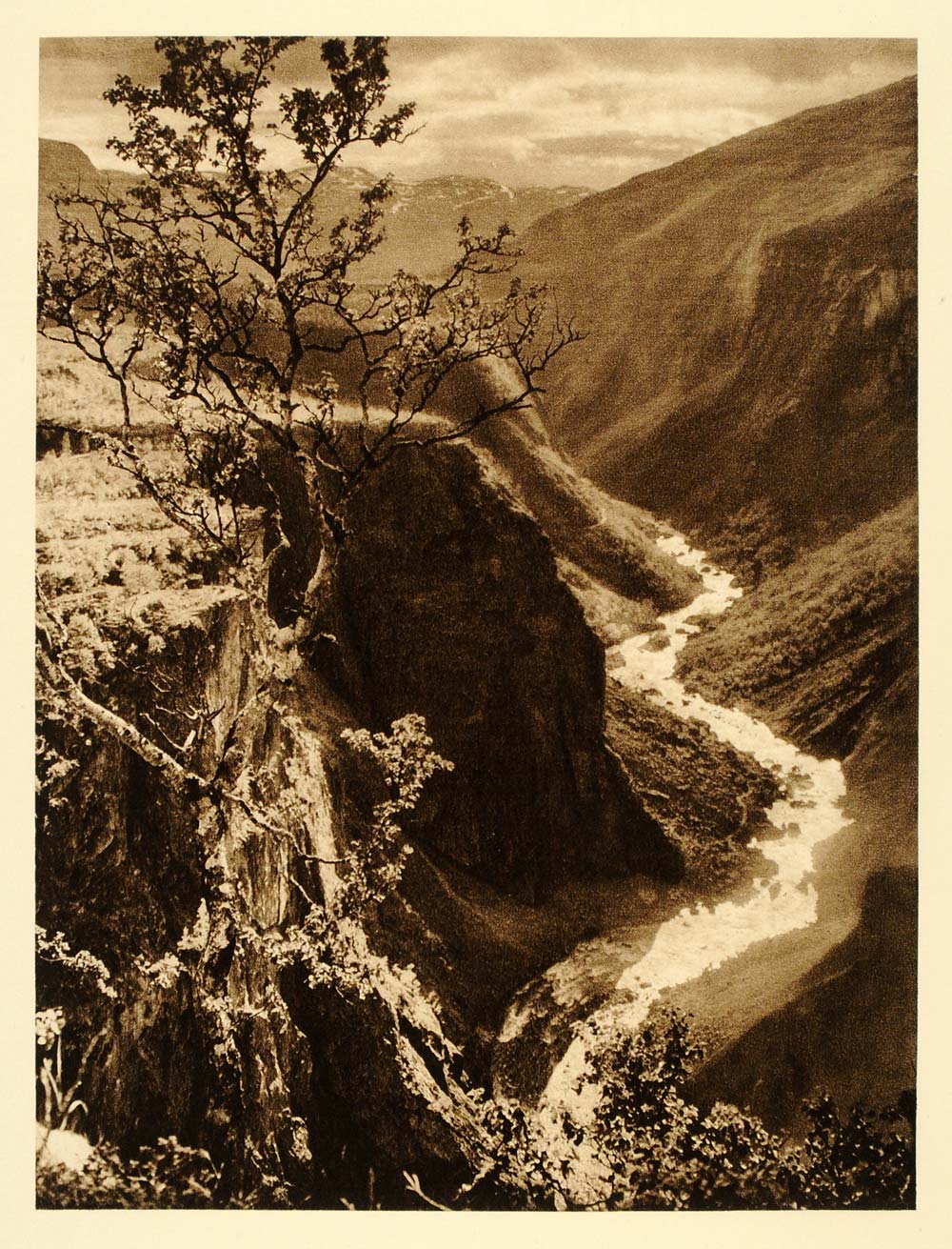1932 Mabodal Norway Norge Valley River Eidfjord Gello - ORIGINAL SC3