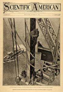 1907 Cover Scientific Cantilever Bridge Erect Blackwell - ORIGINAL SCA1