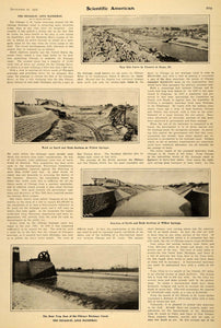 1907 Article Chicago St. Louis Waterway Construction - ORIGINAL SCA1