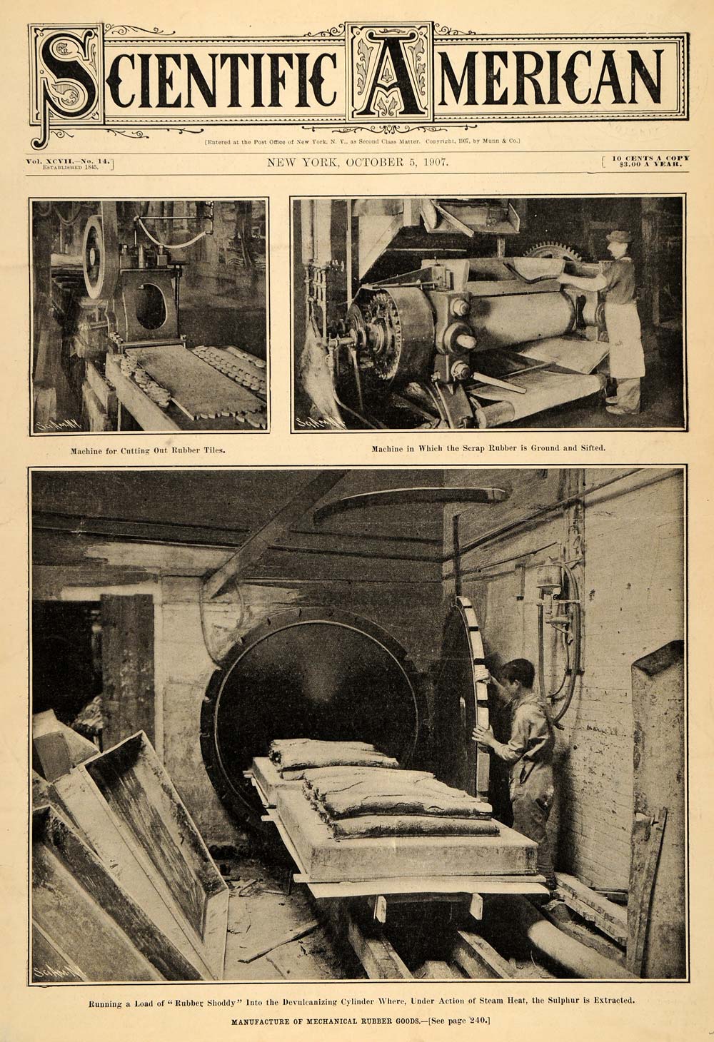 1907 Cover Scientific Factory Rubber Extraction Machine - ORIGINAL SCA1