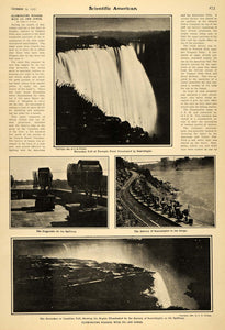 1907 Article Energy Searchlights Niagara Falls O Dunlap - ORIGINAL SCA1